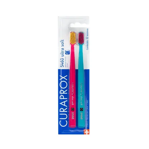 ESCOVA DENTAL CURAPROX 5460 EDITION SPECIAL COLORS 2 UNIDADES