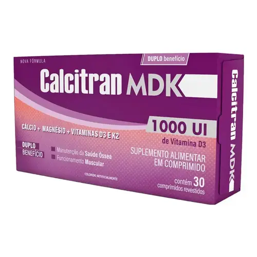 CALCITRAN MDK 30 COMPRIMIDOS CALCIO + MAGNESIO + VITAMINA K2 + VITAMINA D