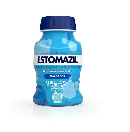 ESTOMAZIL SEM SABOR 100GR BICARBONATO DE SODIO + CARBONATO DE SODIO + ACIDO CITRICO
