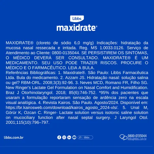 MAXIDRATE 6MG GEL NASAL 30GR SODIO CLORETO