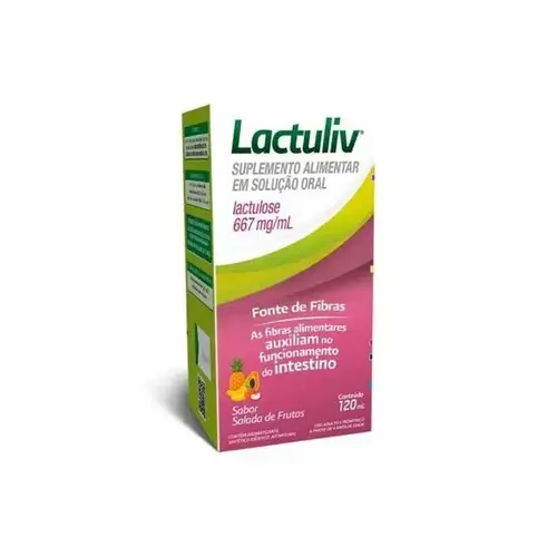 LACTULIV 667MG/ML XAROPE 120ML SABOR FRUTAS LACTULOSE