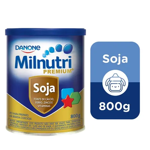 COMPOSTO LACTEO MILNUTRI SOJA 800GR MAIOR DE 1 ANO
