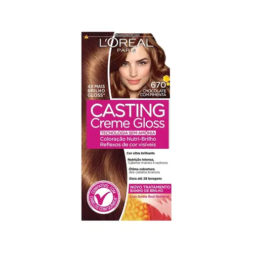 TINTURA CASTING CREME 670 CHOCOLATE COM PIMENTA