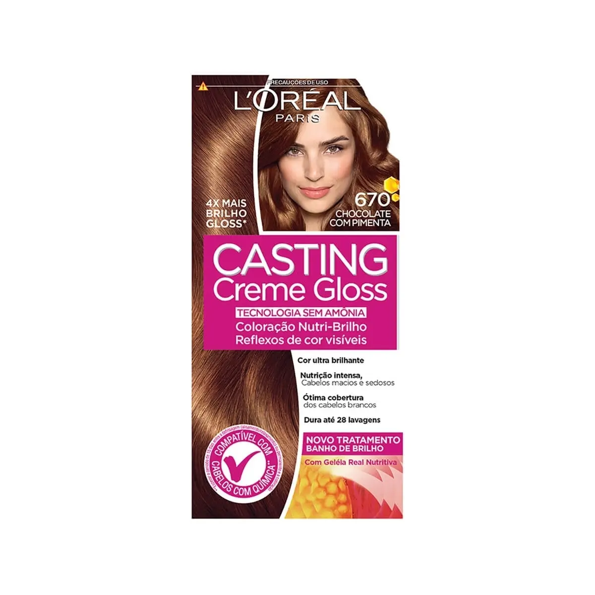 TINTURA CASTING CREME 670 CHOCOLATE COM PIMENTA
