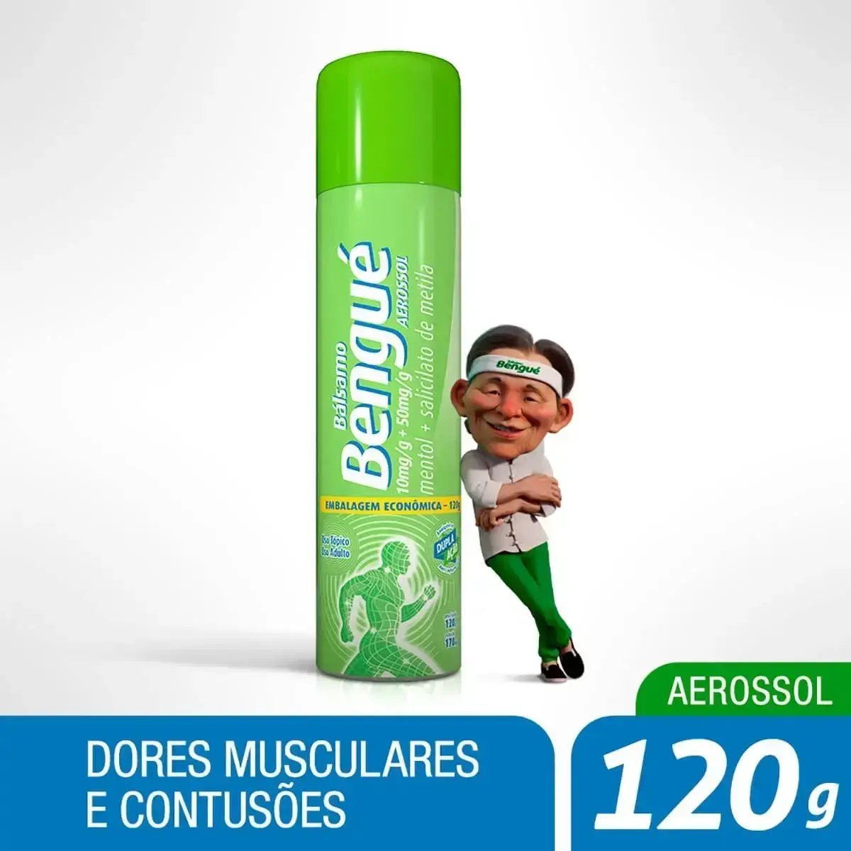 BALSAMO BENGUE AEROSSOL 120GR SALICILATO DE METILA + CANFORA + MENTOL