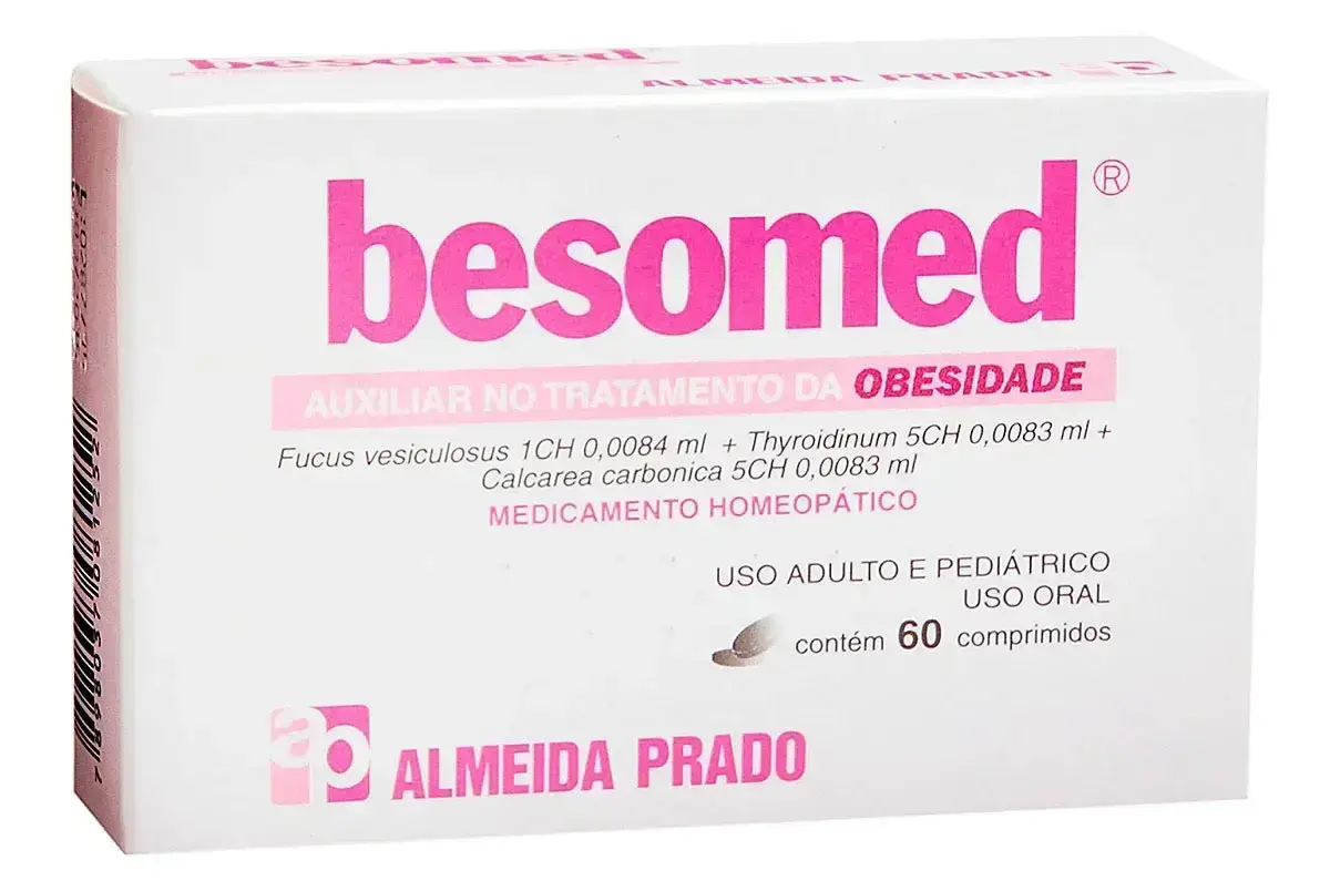 BESOMED 60 COMPRIMIDOS FUCUS VESICULOSUS + THYROIDINUM + CALCAREA VARBONICA