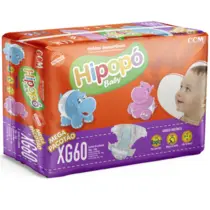 FRALDA HIPOPO BABY TAMANHO XG 60 UNIDADES