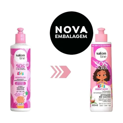 ATIVADOR S.O.S CACHOS SALON LINE KIDS 300ML