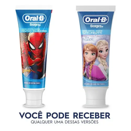 CREME DENTAL ORAL-B STAGES INFANTIL FROZEN/SPIDERMAN 100GR