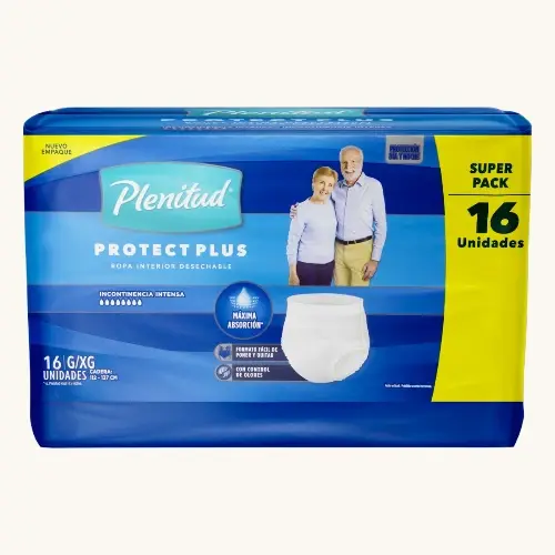 ROUPA INTIMA PLENITUD PLUS FIT TAMANHO G/XG 16 UNIDADES