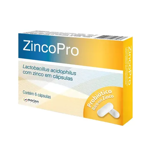 ZINCOPRO 6 CAPSULAS LACTOBACILLUS ACIDOPHILUS