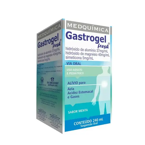 GASTROGEL FRESH 240ML HIDROXIDO DE ALUMINIO + HIDROXIDO DE MAGNESIO + SIMETICONA