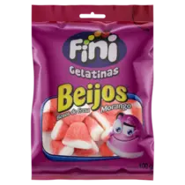 BALAS FINI BEIJOS DE MORANGO 80GR