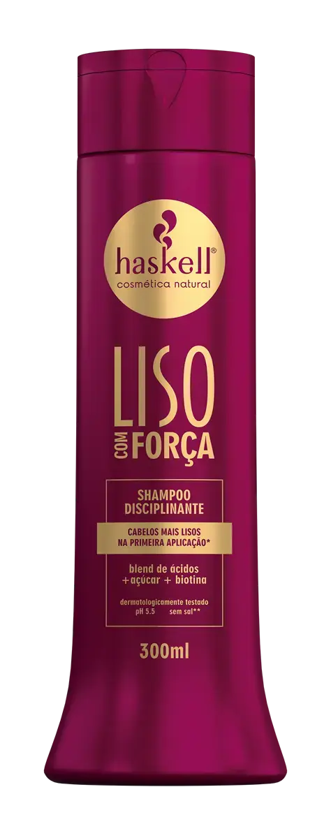 SHAMPOO HASKELL LISO COM FORCA 300ML