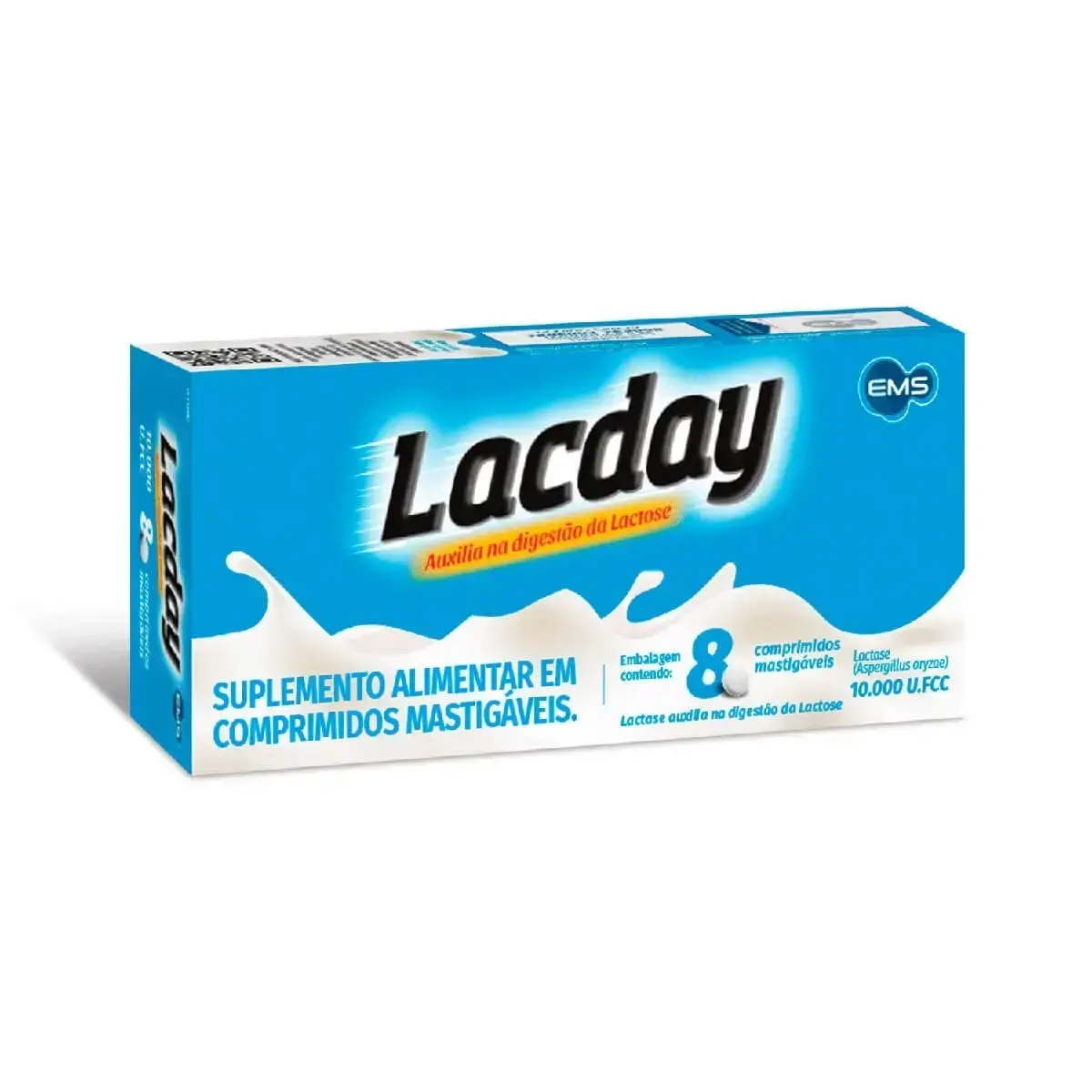 LACDAY 10.000 8 COMPRIMIDOS MASTIGAVEIS LACTASE