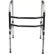 ANDADOR INDAIA ALUMINIO DOBRAVEL FIXO 2 BARRAS ADULTO (ANPP)