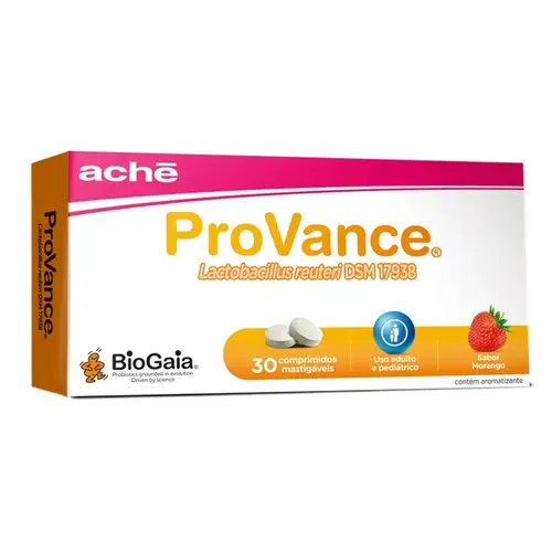 PROVANCE C MORANGO 30 COMPRIMIDOS LACTOBACILLUS REUTERI