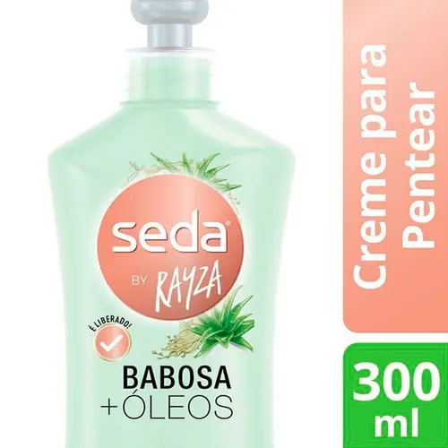 CREME DE PENTEAR SEDA BABOSA + OLEOS BY RAYZA 300ML