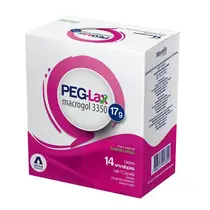PEG-LAX MACROGOL 3.350 SABOR LIMAO 14 ENVELOPES 17GR MACROGOL + BICARBONATO DE SODIO + CLORETO DE SODIO + CLORETO DE POTASSIO