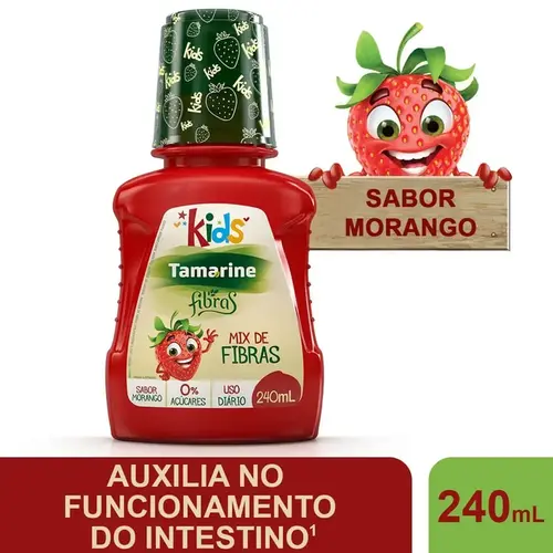 TAMARINE FIBRAS KIDS 240ML SABOR MORANGO