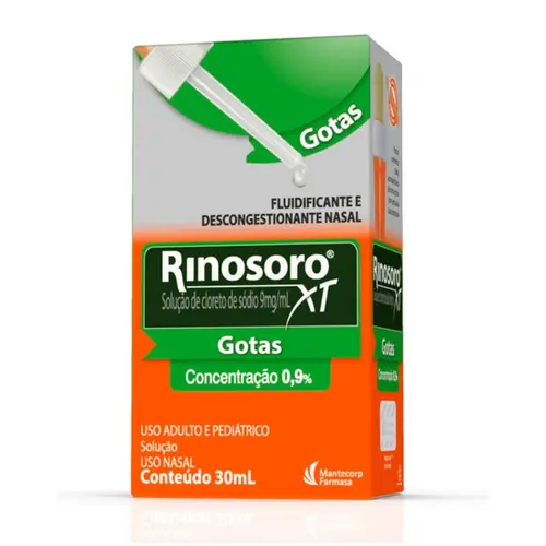 RINOSORO XT 9MG/ML GOTAS 30ML SODIO CLORETO