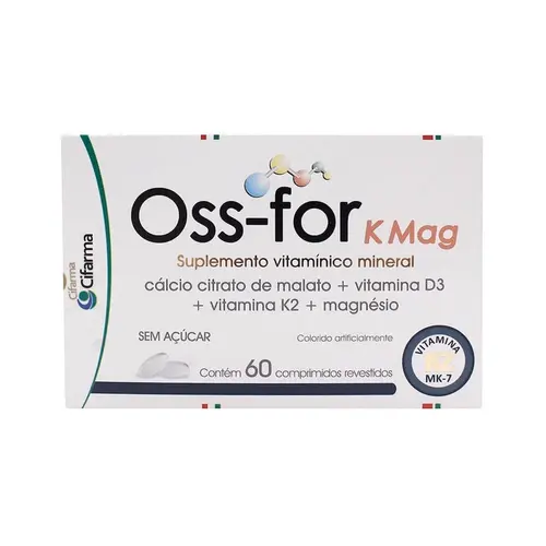 OSS-FOR K MAG 60 COMPRIMIDOS CALCIO + MAGNESIO + VITAMINA K2 + VITAMINA D