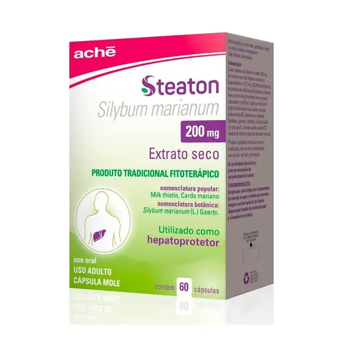 STEATON 200MG 60 CAPSULAS SILYBUM MARIANUM
