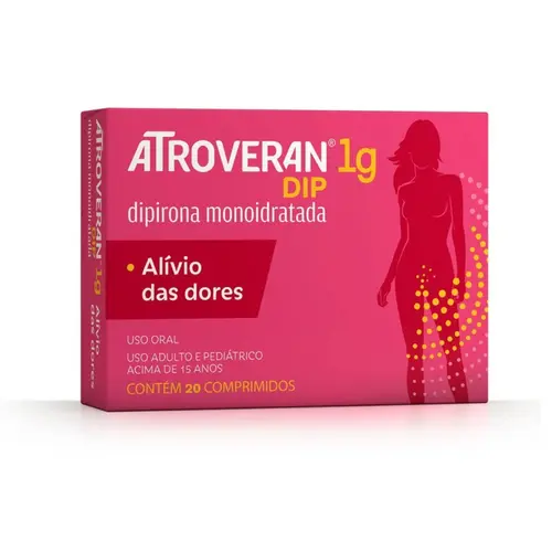 ATROVERAN DIP 1GR 20 COMPRIMIDOS DIPIRONA SODICA
