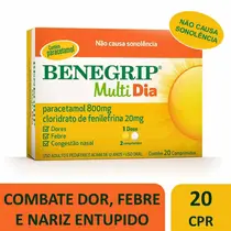 BENEGRIP MULTI DIA 20 COMPRIMIDOS PARACETAMOL + FENILEFRINA