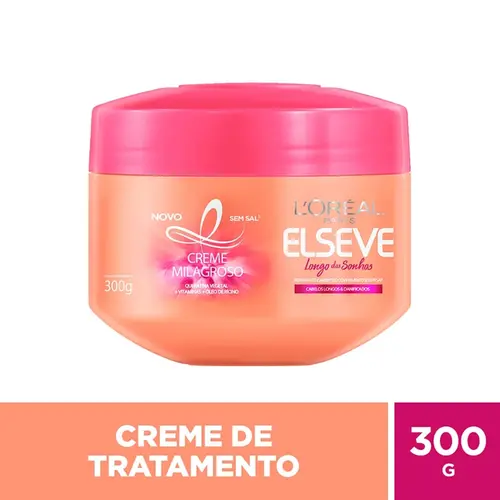 CREME DE TRATAMENTO ELSEVE LONGO DOS SONHOS 300GR