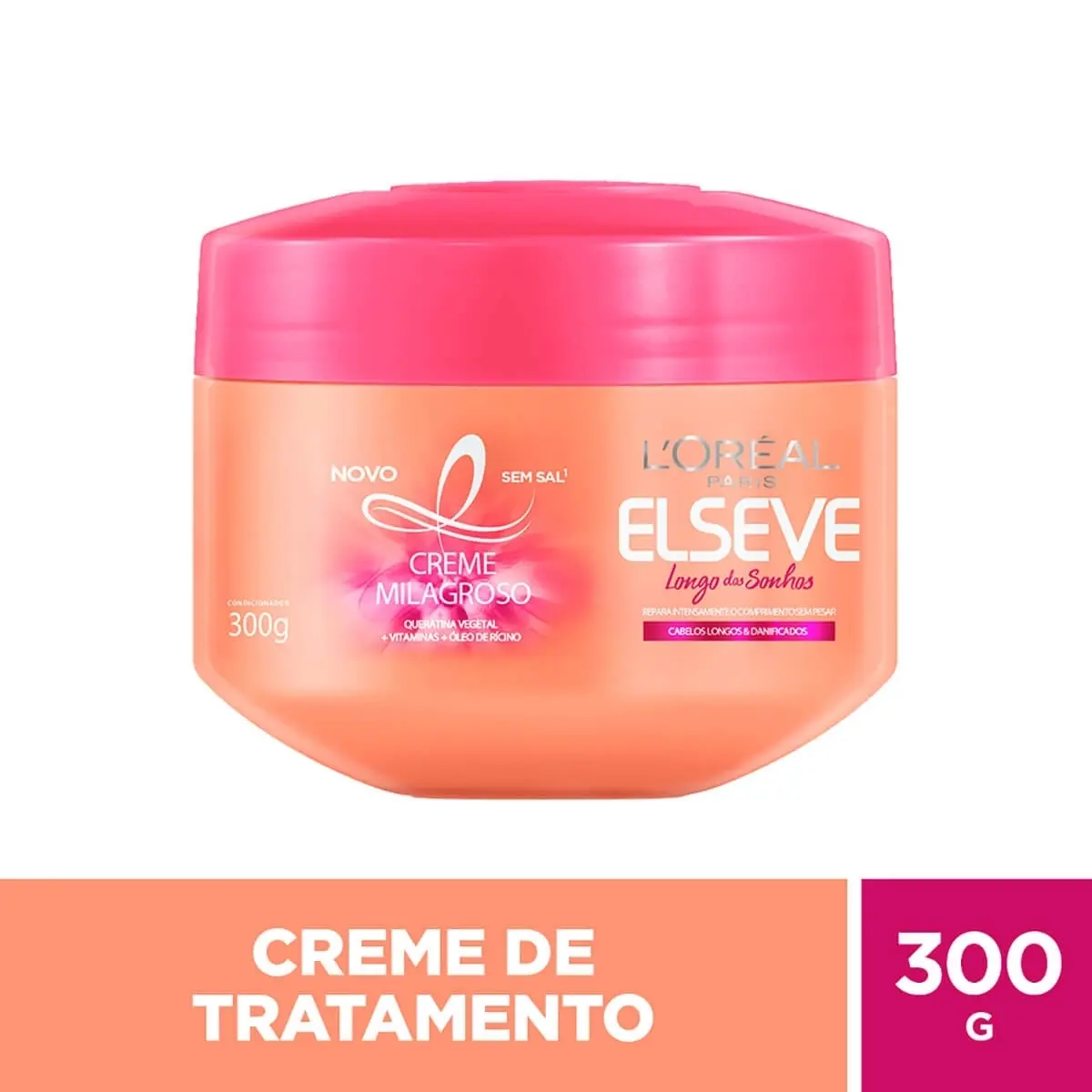CREME DE TRATAMENTO ELSEVE LONGO DOS SONHOS 300GR