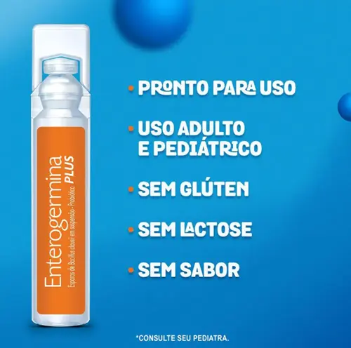 ENTEROGERMINA PLUS 4 BCFU/5ML 10 FRASCOS SEM SABOR ESPOROS BACILLUS CLAUSII