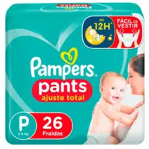FRALDA PAMPERS PANTS TAMANHO P 26 UNIDADES