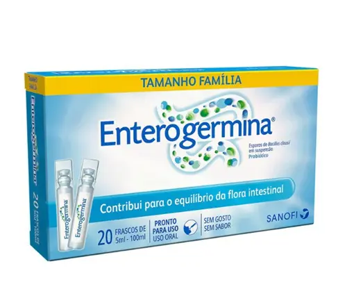 ENTEROGERMINA 2 BCFU/5ML 20 FRASCOS SEM SABOR ESPOROS BACILLUS CLAUSII