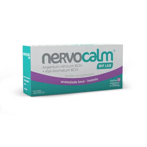 NERVOCALM 250MG 20 COMPRIMIDOS ARGENTUM NITRICUM + KALI BROMATUM