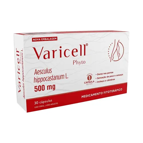 VARICELL PHYTO 500MG 30 CAPSULAS AESCULUS HIPPOCASTANUM