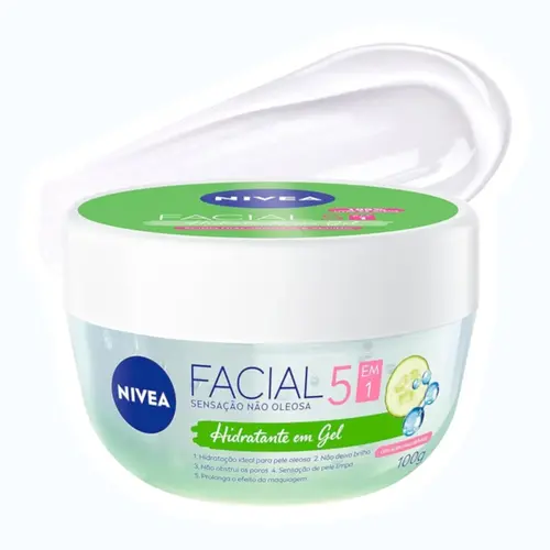 CREME FACIAL NIVEA EM GEL HIALURONICO E PEPINO 100GR