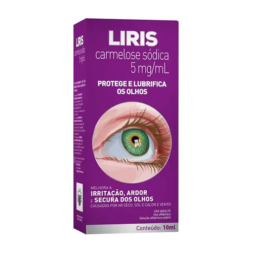 LIRIS 5MG/ML 10ML SOLUCAO OFTALMICA CARMELOSE SODICA