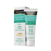 PROTETOR SOLAR FACIAL NEUTROGENA SUN FRESH DERM CARE FPS70 40GR PELE MISTA A OLEOSA
