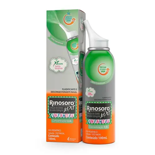 RINOSORO JET XT INFANTIL 0,9% SPRAY 100ML SODIO CLORETO