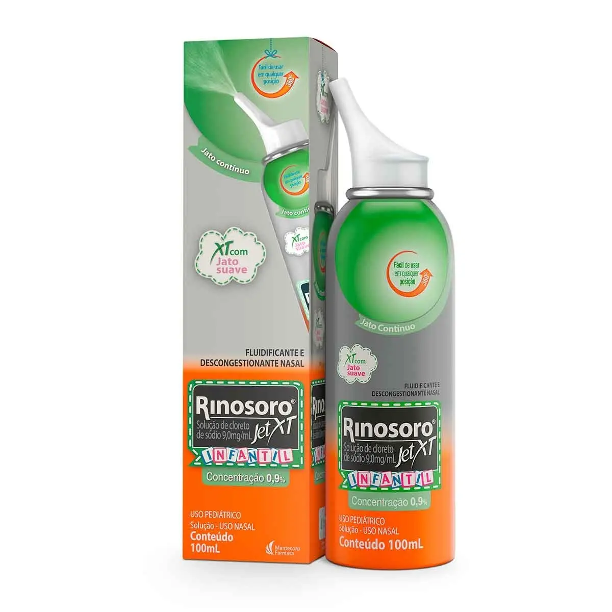RINOSORO JET XT INFANTIL 0,9% SPRAY 100ML SODIO CLORETO