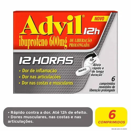 ADVIL 12HORAS 6 COMPRIMIDOS IBUPROFENO