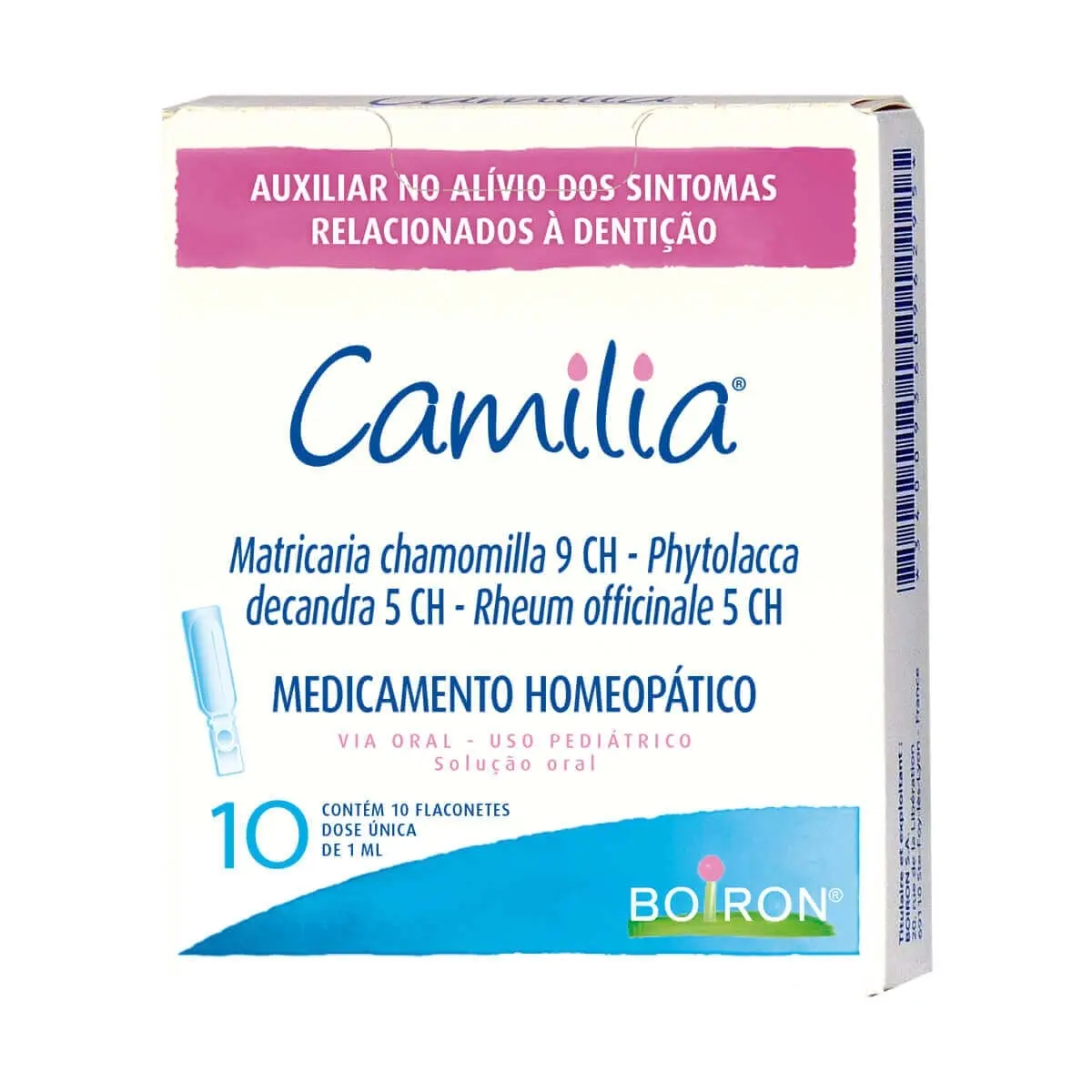 CAMILIA 30 FLACONETES 1ML MATRICARIA CHAMOMILLA + ASSOCIACAO