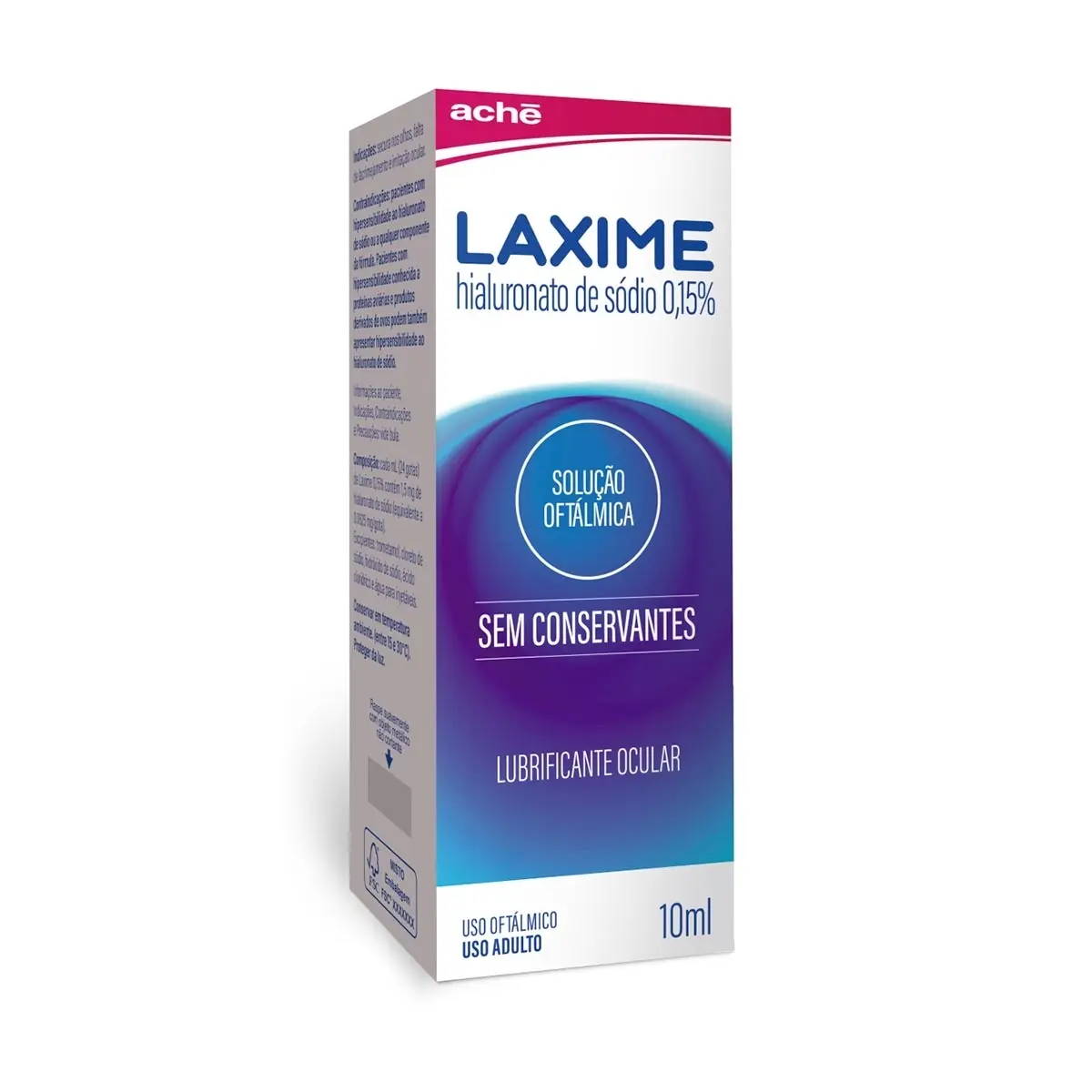 LAXIME SOLUCAO OFTALMICA 1,5MG 10ML - LAXIME SOLUCAO OFTALMICA 1