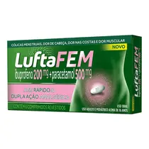 LUFTAFEM 200MG+500MG 6 COMPRIMIDOS IBUPROFENO + PARACETAMOL