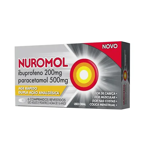 IBUPROFENO-NUROMOL 200MG+500MG 12 COMPRIMIDOS IBUPROFENO + PARACETAMOL