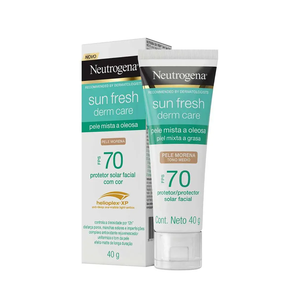 PROTETOR SOLAR NEUTROGENA SUN FRESH OIL MORENA FPS70 40GR