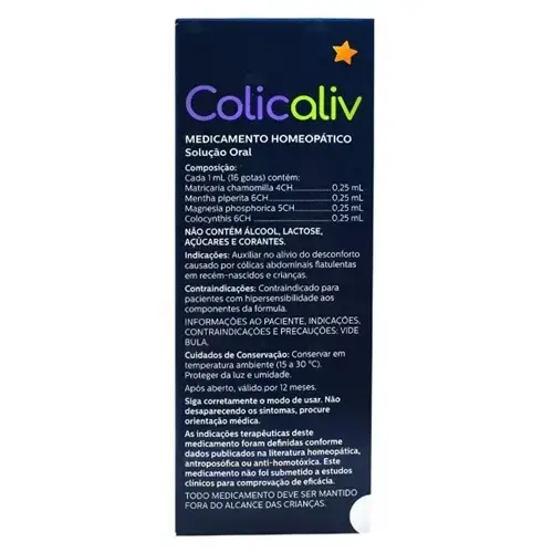 COLICALIV 30ML HERBARIUM SEM SABOR MATRICARIA CHAMOMILLA + ASSOCIACAO