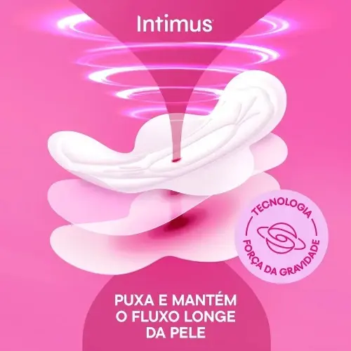 ABSORVENTE INTIMUS GEL TRIPLA PROTECAO COM ABAS SECA 8 UNIDADES