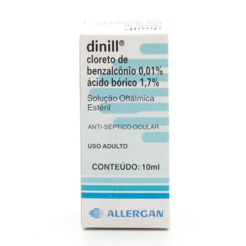 DINILL 0,1+17MG/ML SOLUCAO OFTALMICA  10ML ACIDO BORICO + BENZALCONIO CLORETO